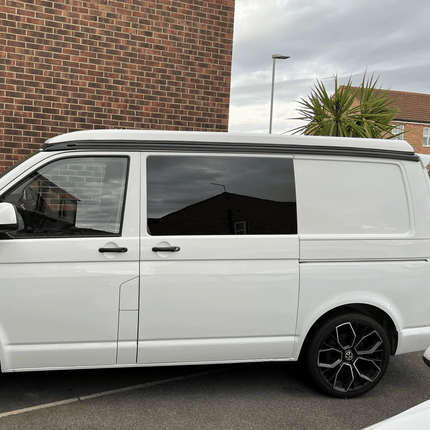 For VW T5 Black Campervan Awning Rails - Ideal for Campervan Drive-Away Awnings & Reimo Compatibility