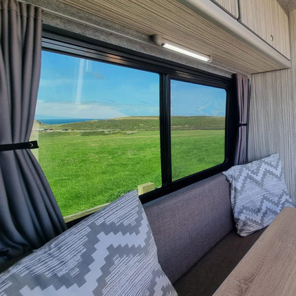 For VW Crafter Premium Window Curtains - Black/Grey - CREATE YOUR OWN BUNDLE! Van-X