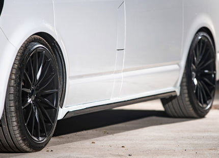 For VW T5, T5.1 SWB Side Skirts Candy White Plastic Painted and Ready to Fit
