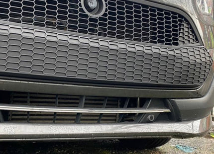 For Ford Transit Custom MK1 Honeycomb Front Grille Matte Black (2012–2018) | Van-X