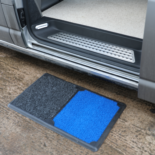 Van-X Two-Tone Disinfectant Floor Mat – Antibacterial Door & Floor Mat for Campervans