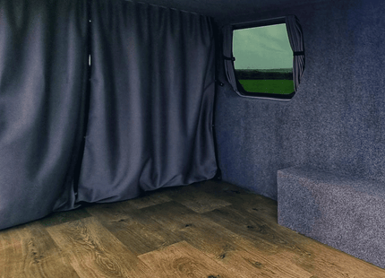 For Vauxhall Vivaro Cab Divider Curtain Kit with Rail Premium Quality - Van-X