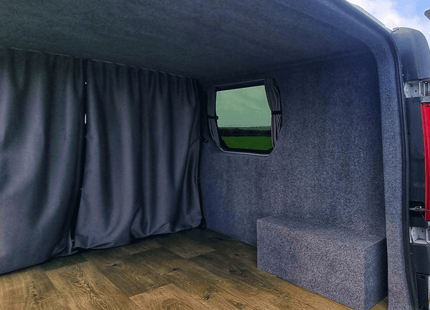 For Vauxhall Vivaro Cab Divider Curtain Kit with Rail Premium Quality - Van-X