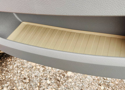 For MAN TGE / VW Crafter New Shape Door Pocket Rubber Liner Inserts Grey | Anti-Rattle Door Mats | Van-X
