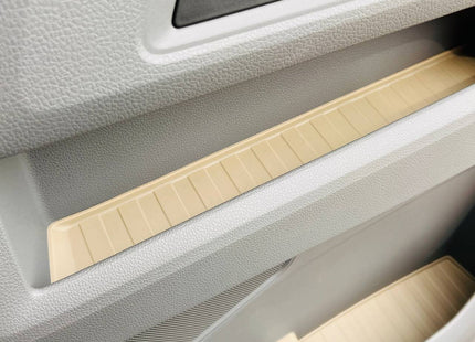 For MAN TGE / VW Crafter New Shape Door Pocket Rubber Liner Inserts Grey | Anti-Rattle Door Mats | Van-X