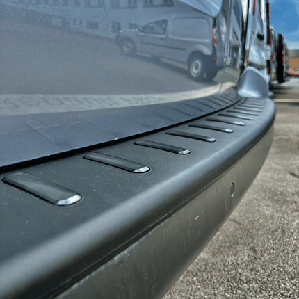 For Vauxhall Vivaro Rear Bumper Protector – Black Plastic Trim for Campervan, Motorhome & Auto-Sleeper