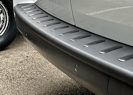 For Vauxhall Vivaro Rear Bumper Protector | Black Plastic Bumper Protector | Van-X