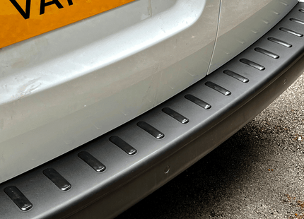 For Vauxhall Vivaro Rear Bumper Protector | Black Plastic Bumper Protector | Van-X