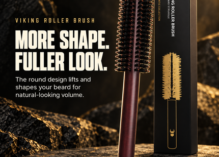 Viking Roller Beard Brush