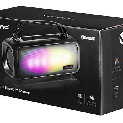 Volkano Military Series RGB Wireless Bluetooth Portable Speaker With FM Radio