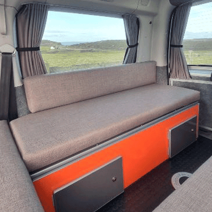 For Fiat Scudo Premium Window Curtains - Black/Grey - CREATE YOUR OWN BUNDLE! | Van-X