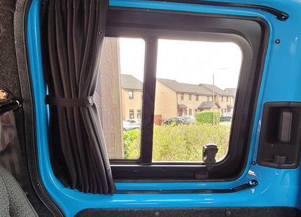 For VW Caddy Premium 1 x Side Sliding Door Window Curtains Van-X