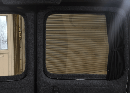 For VW Caddy Premium 1 x Barndoor Window Curtains Van-X