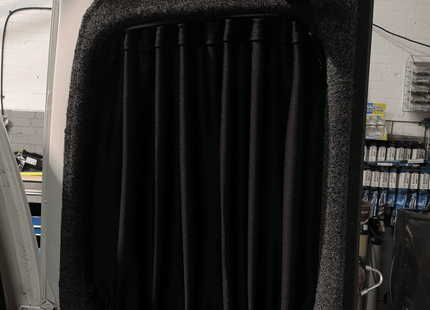 For VW Caddy Premium 1 x Barndoor Window Curtains Van-X