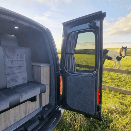 For Toyota Proace Premium Window Curtains - Black/Grey - CREATE YOUR OWN BUNDLE! | Van-X