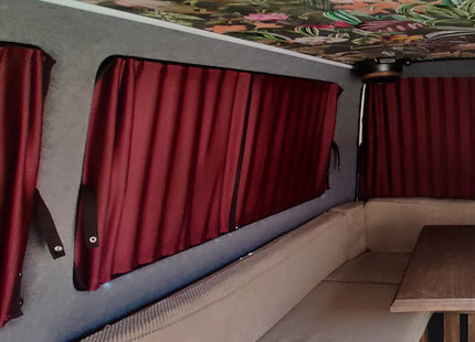 For VW T4 Transporter Camper 1 x Side Window Curtain Kit | Van-X