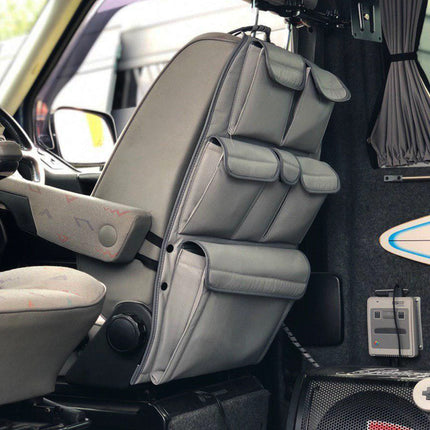 For VW T4 Transporter Campervan Leatherette Captain’s Back Seat Organiser | Van-X
