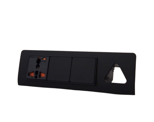 For VW T5 & T5.1 Transporter Matte Black Hazard Warning Light Switch – Painted & Ready to Fit