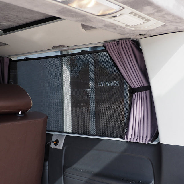 For VW T4 Caravelle / Shuttle 2 x Side Curtain Kit | Campervan Blackout Blind | Van-X