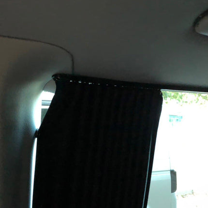 For VW T6 Caravelle / Shuttle Premium Window Curtains- Black/Black - CREATE YOUR OWN BUNDLE! Van-X