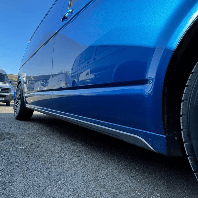 For VW T6.1 SWB ABS Side Skirts Painted In Deep Black Ready to Fit, Latest Accessories