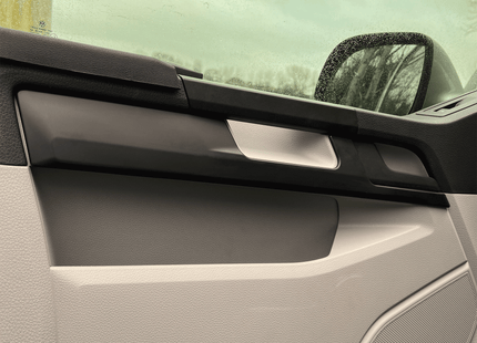 For VW T6 Transporter Lower Dash Styling Trims Comfort Dash Matte Black (Set of 6) Painted and Ready to Fit | Van-X