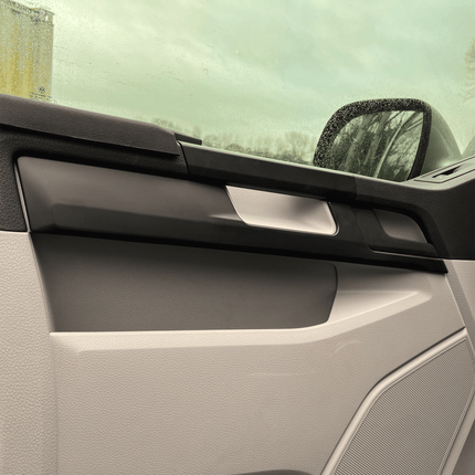 For VW T6 Transporter Lower Dash Styling Trims Comfort Dash Matte Black (Set of 6) Painted and Ready to Fit | Van-X