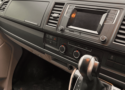 For VW T6 Transporter Lower Dash Styling Trims Comfort Dash Matte Black (Set of 6) Painted and Ready to Fit | Van-X