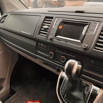 For VW T6 Transporter Lower Dash Styling Trims Comfort Dash Matte Black (Set of 6) Painted and Ready to Fit | Van-X