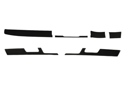 For VW T6 Transporter Lower Dash Styling Trims Comfort Dash Matte Black (Set of 6) Painted and Ready to Fit | Van-X