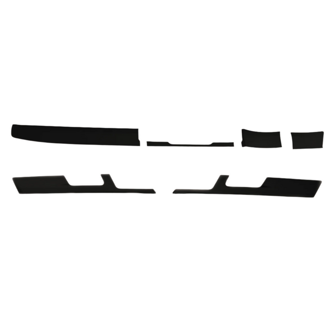 For VW T6 Transporter Lower Dash Styling Trims Comfort Dash Matte Black (Set of 6) Painted and Ready to Fit | Van-X