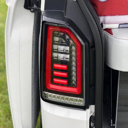 For VW T6 Transporter 2015–2020 Tailgate LED Rear Lights Clear Lens Full LED Light Upgrade – Van-X