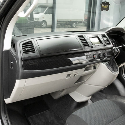 For VW Transporter T6 RHD Lower Dash Trim Carbon Effect – Interior Styling Accessories