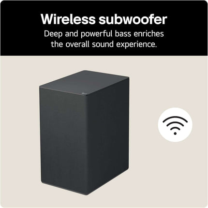 LG USC9S SOUNDBAR 3.1.3 WIRELESS SUBWOOFER 4K 400W HDMI DOLBY ATMOS MERIDIAN